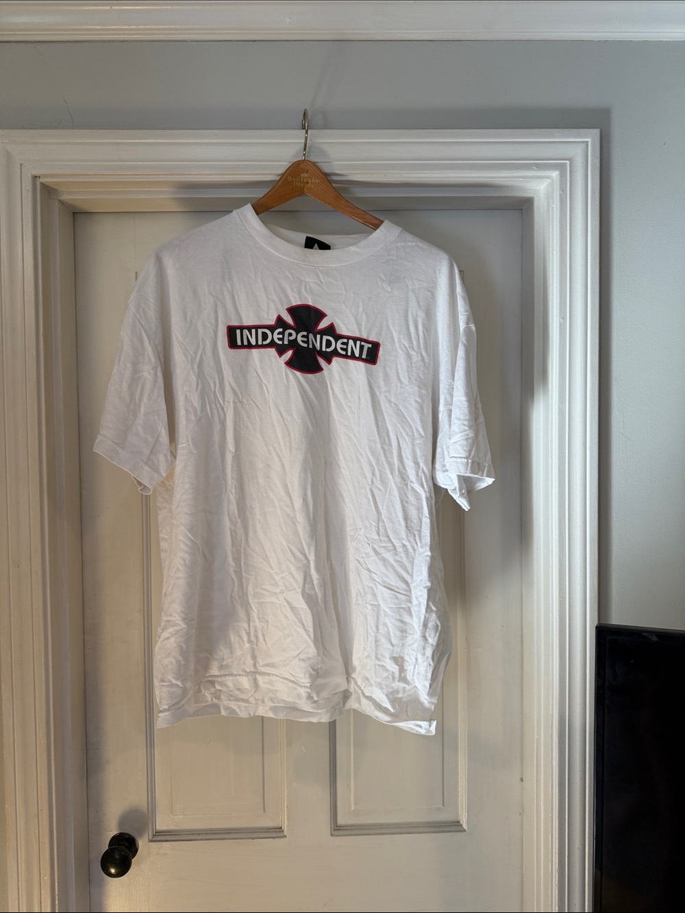 White Logo Crewneck T-Shirt